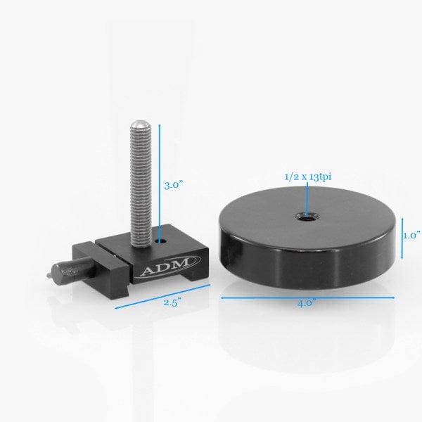 ADM Accessories Accessory ADM V Series Counterweight with 3″ Threaded Rod - VCW-S