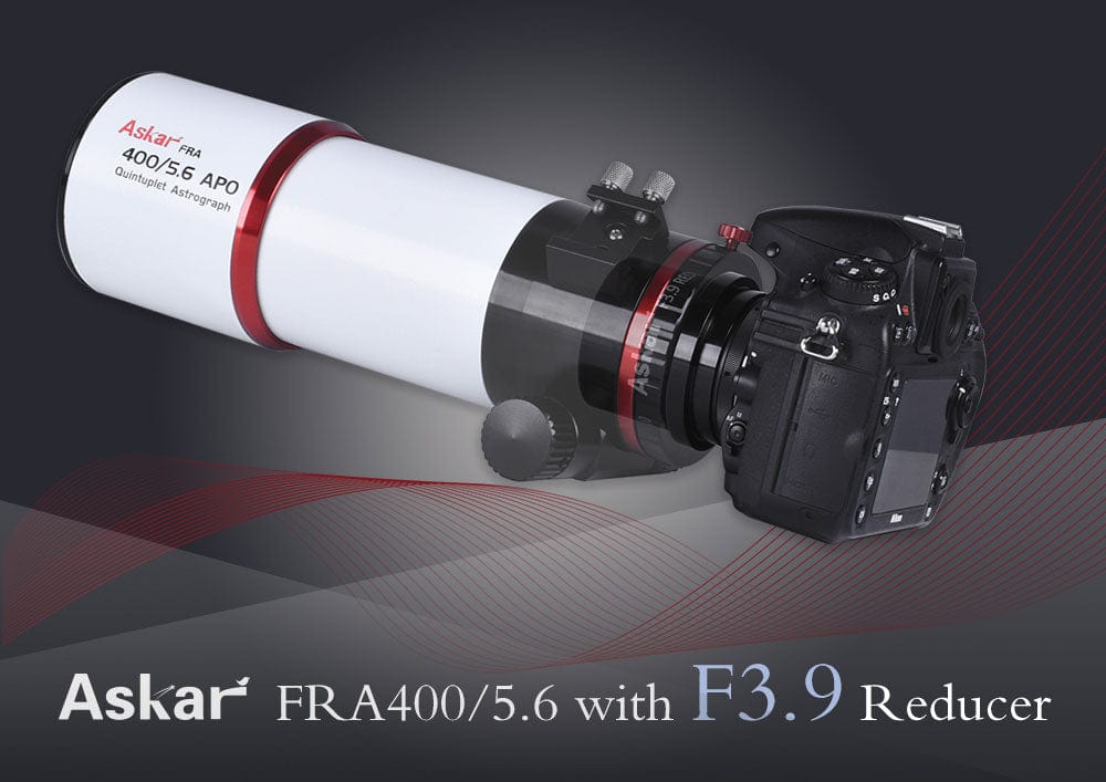 Askar Focal Reducer Askar 0.7x 3" f/3.9 Full Frame 4 Element Reducer for the FRA400 - ASKAR7256RD