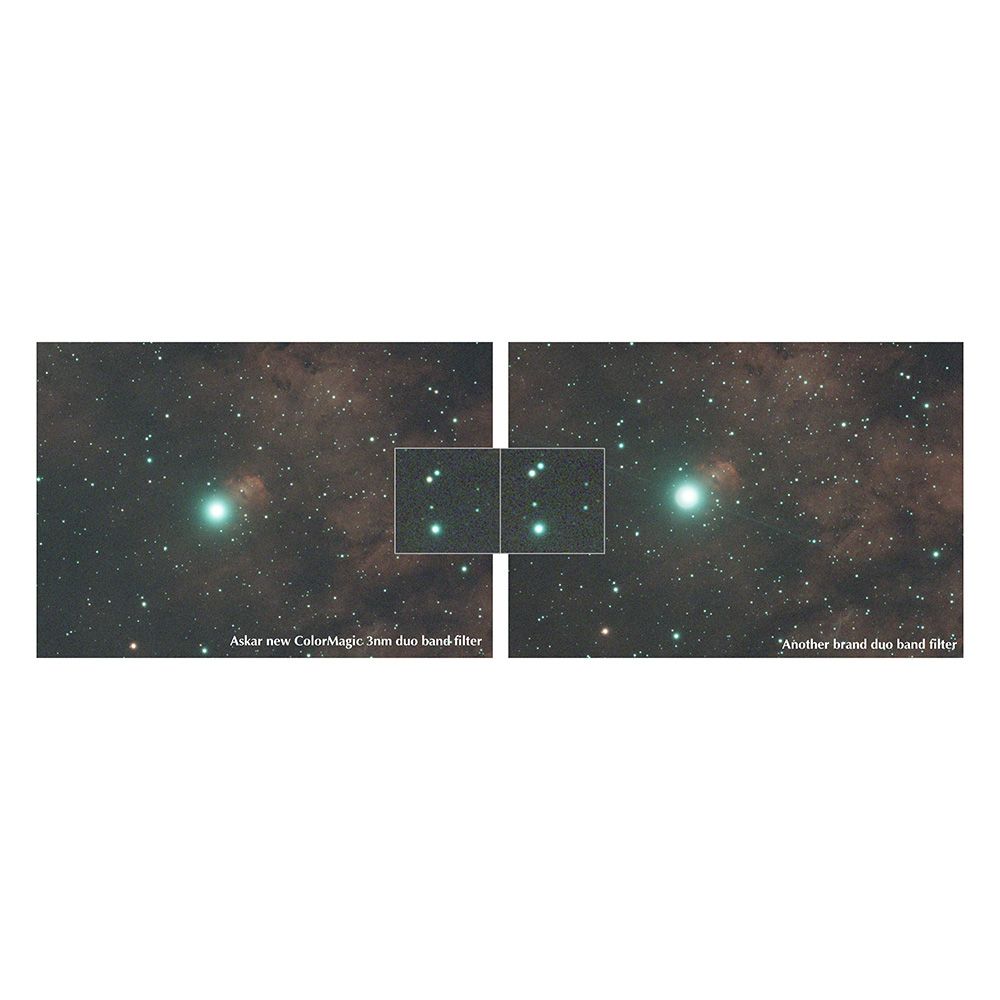 Askar Focal Reducer Askar Color Magic Duo-Narrowband 3nm Ha & OIII Imaging Filter - 2" Mounted
