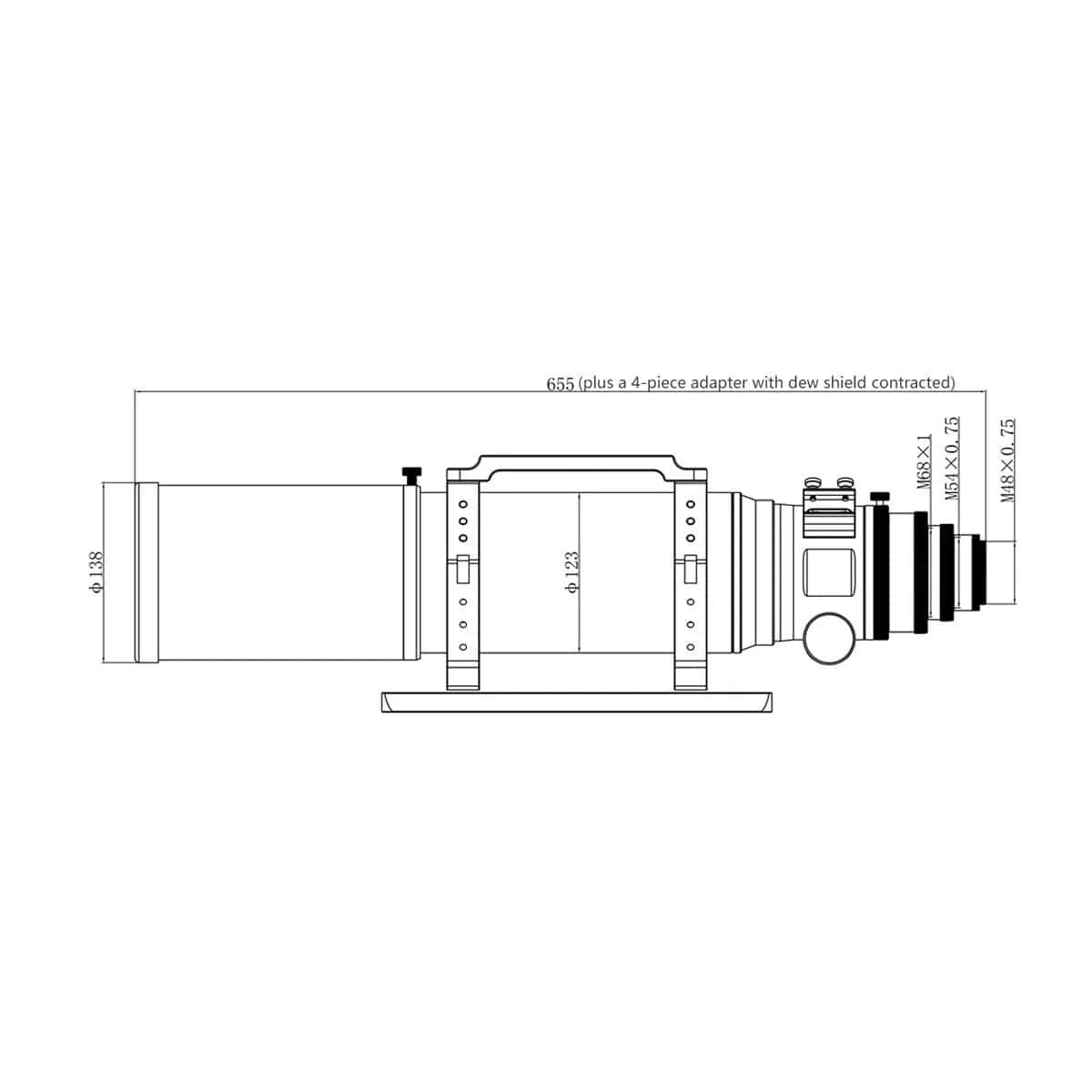 Askar Telescope Askar 4.2" 107mm f/7 Quadruplet Flat-Field Astrograph - 107PHQ