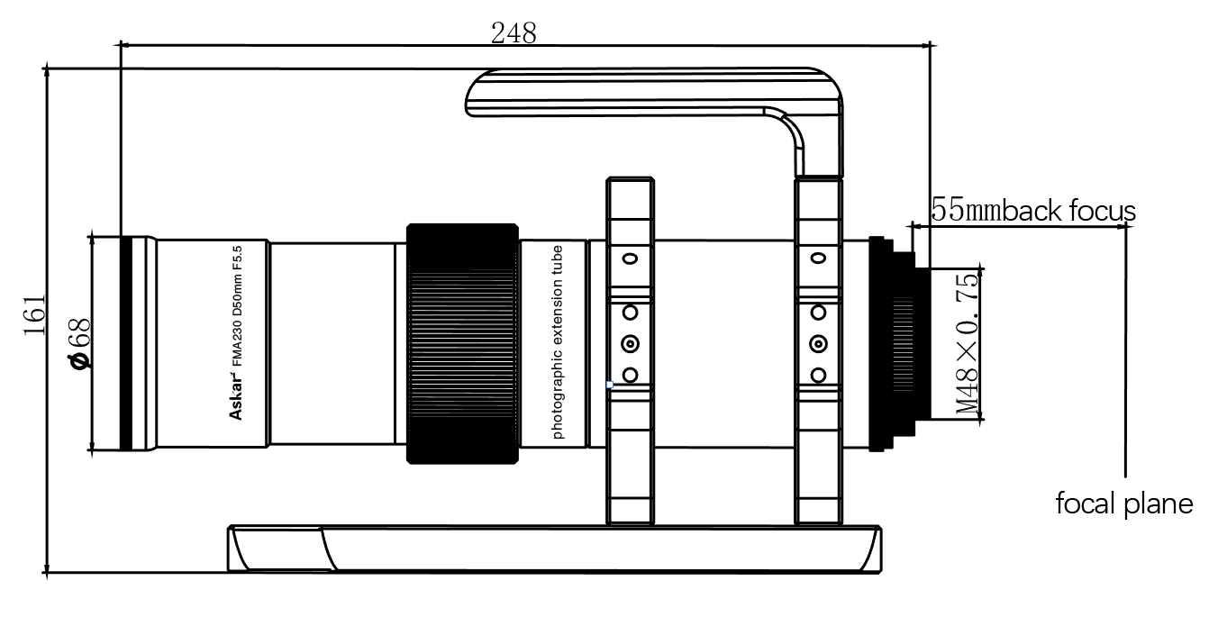 Askar Telescope Askar FMA230 F/4.6 Triplet with Reducer - FMA230