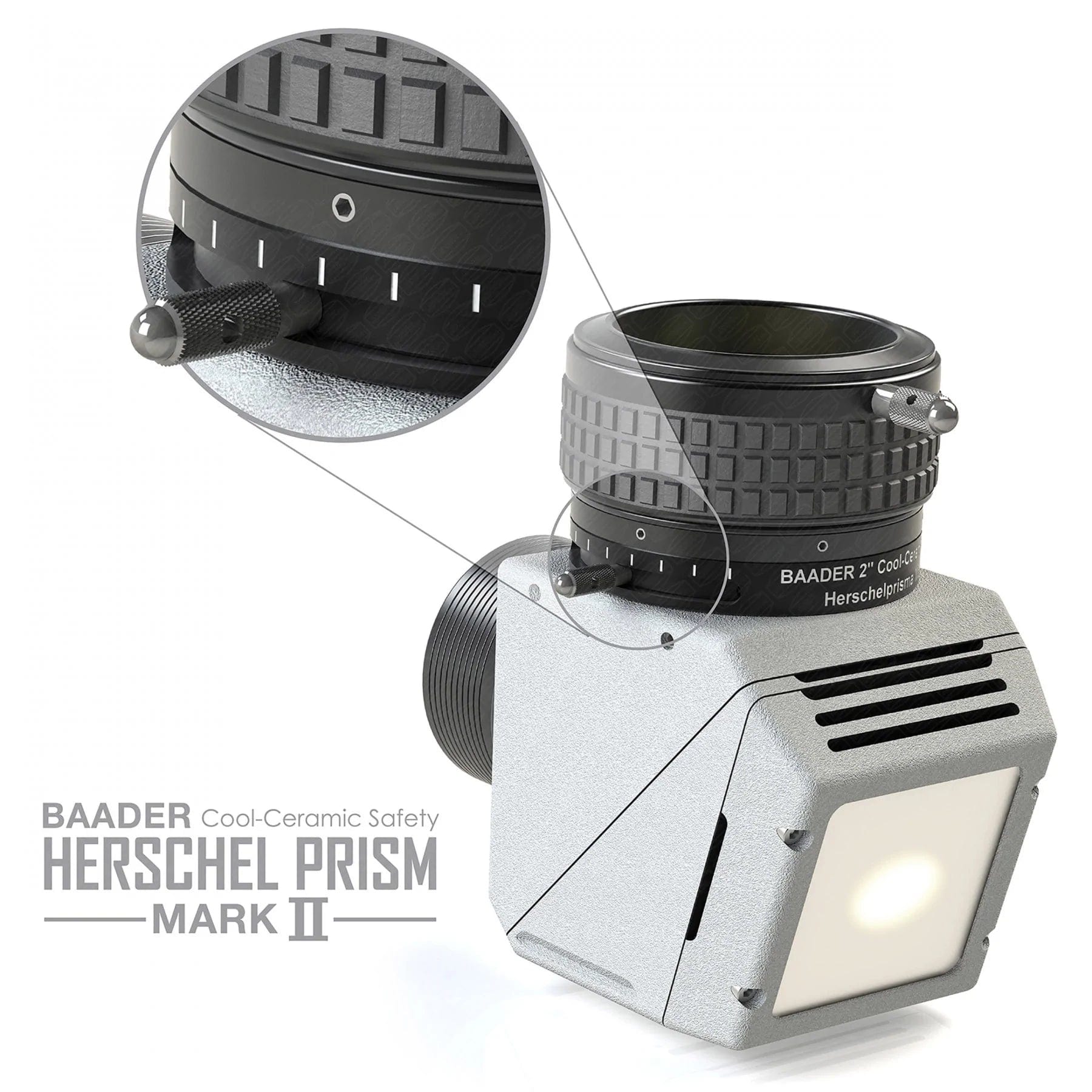 Baader Planetarium Accessory Baader Safety CoolCeramic Herschel Prism 2" Visual/Photo Version Mark II - 2956510V