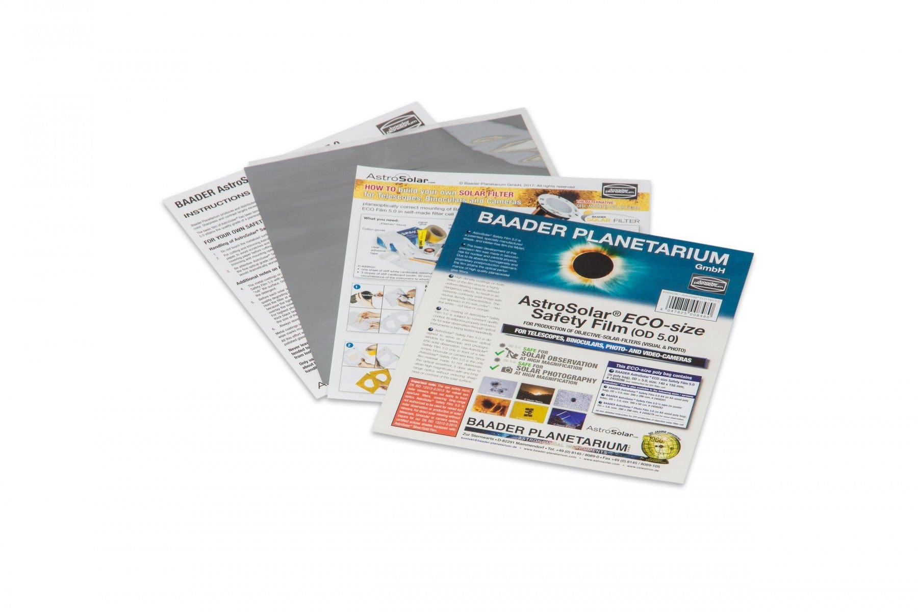 Baader Planetarium Accessory Baader Unmounted AstroSolar Safety Film for Visual Solar Observing