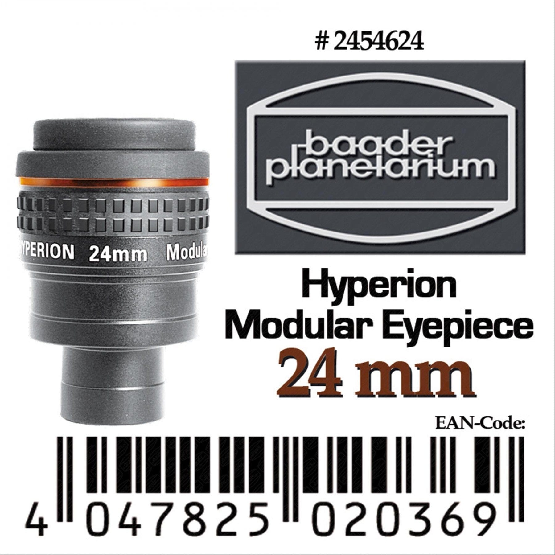 Baader Planetarium Eyepiece Baader Hyperion 24mm 68 Degree Modular Eyepiece - 2454624