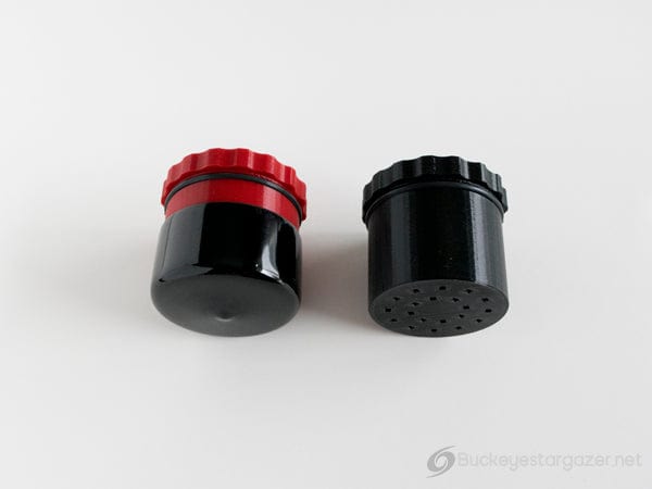 Buckeye Stargazer Accessory 2" Desiccant Cap, 40mm Length, Black Buckeye Stargazer 3D-Printed 1.25" and 2" Desiccant Caps