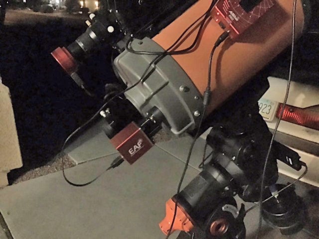 Buckeye Stargazer Accessory Buckeye Stargazer 3D-Printed ZWO EAF Bracket (Black) for Celestron and Meade Scopes