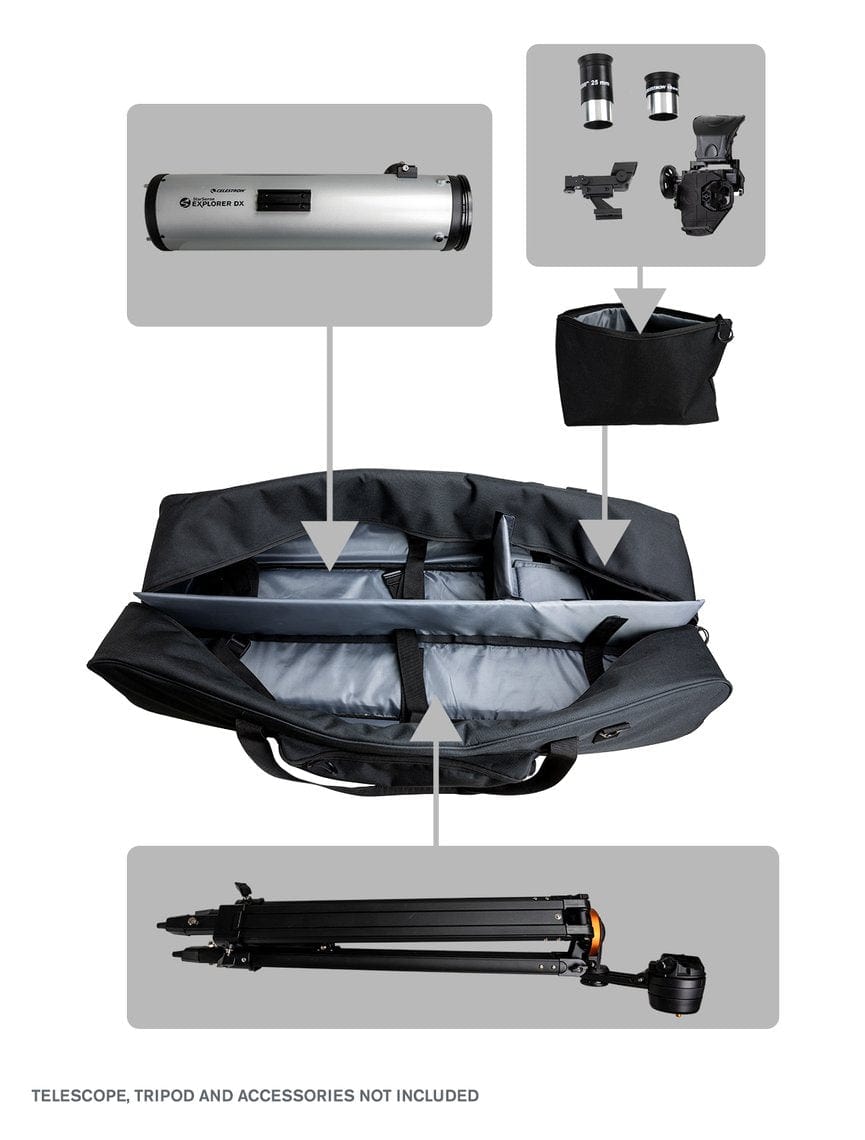 Celestron Accessory Celestron 40" Small to Medium Telescope Soft Bag with Padding and Dividers - 94025