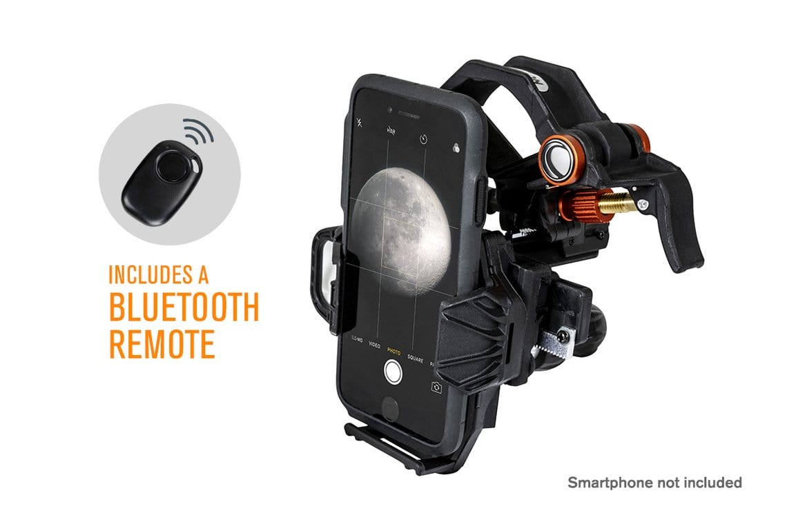 Celestron Accessory Celestron NeXYZ Universal 3-Axis Smartphone Adapter Kit with BlueTooth Shutter Trigger - 81057