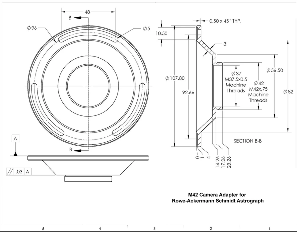 Celestron Telescope Celestron 11" Rowe-Ackermann Schmidt Astrograph (RASA 11) Optical Tube Assembly (CGE Dovetail) - 91076