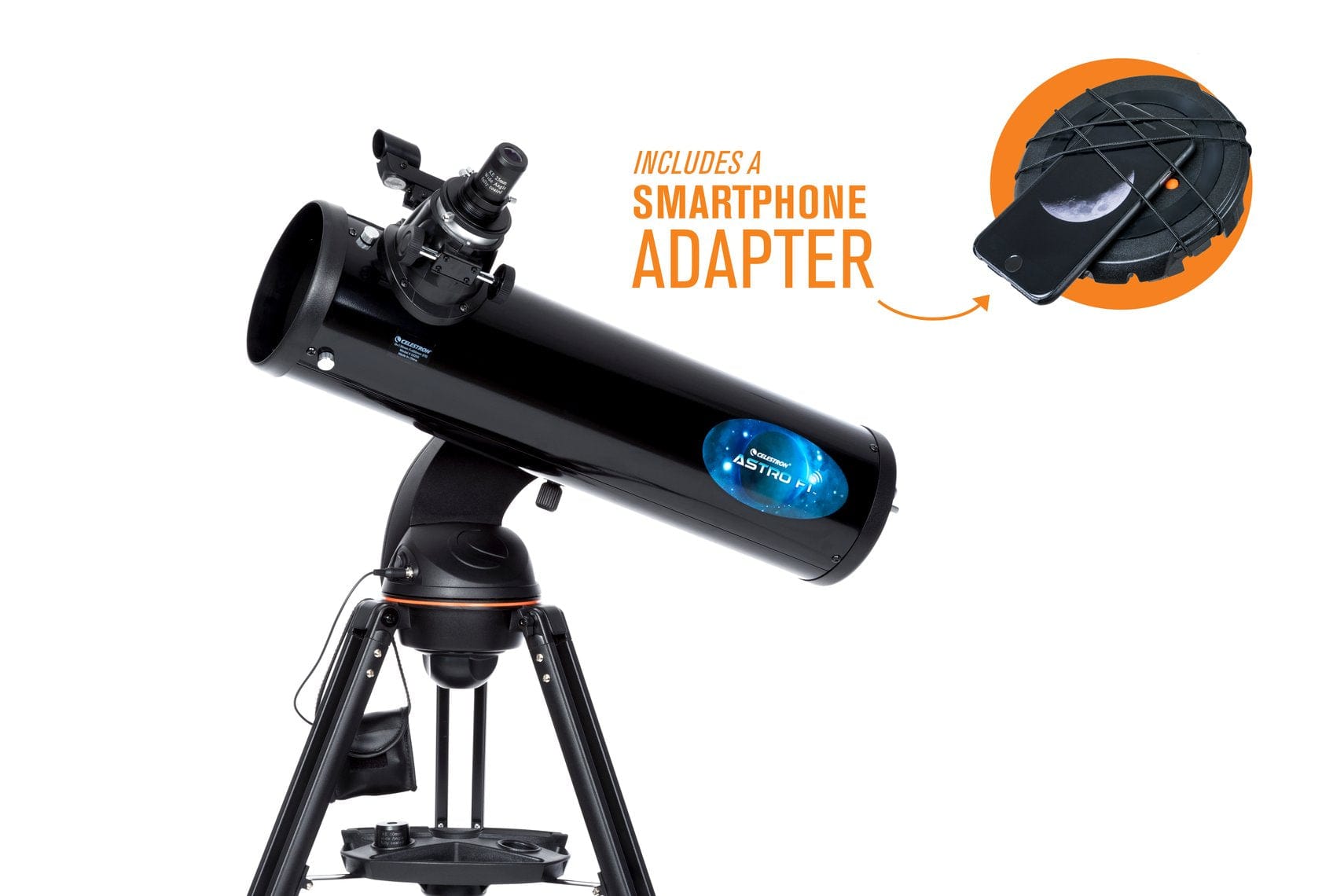 Celestron Telescope Celestron Astro Fi 130 Wi-Fi Newtonian Telescope - 22203