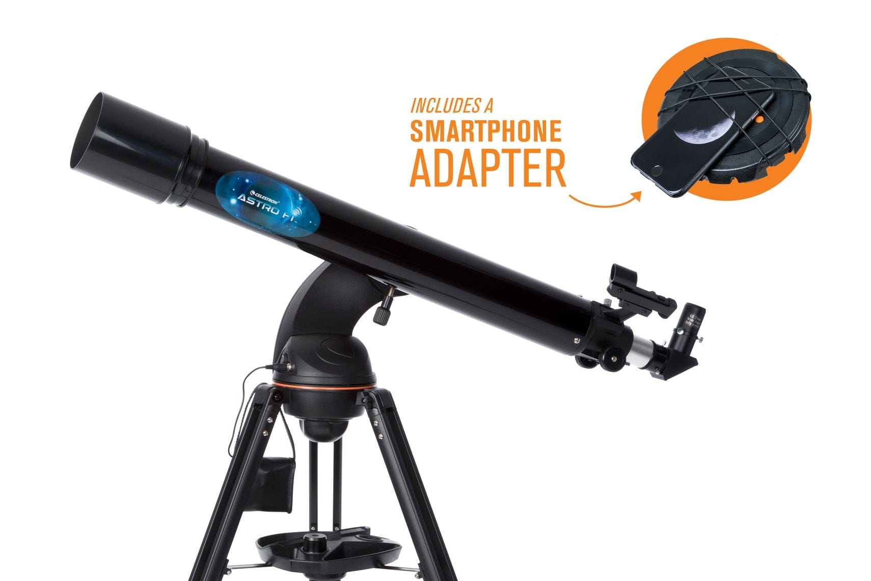 Celestron Telescope Celestron Astro Fi 90 Wi-Fi Refractor Telescope - 22201