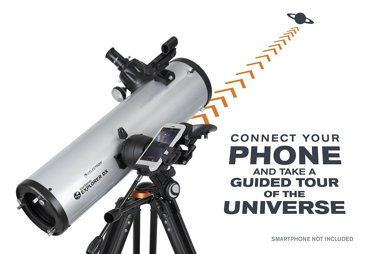 Celestron Telescope Celestron StarSense Explorer DX 130AZ Smartphone App-Enabled Newtonian Reflector Telescope - 22461