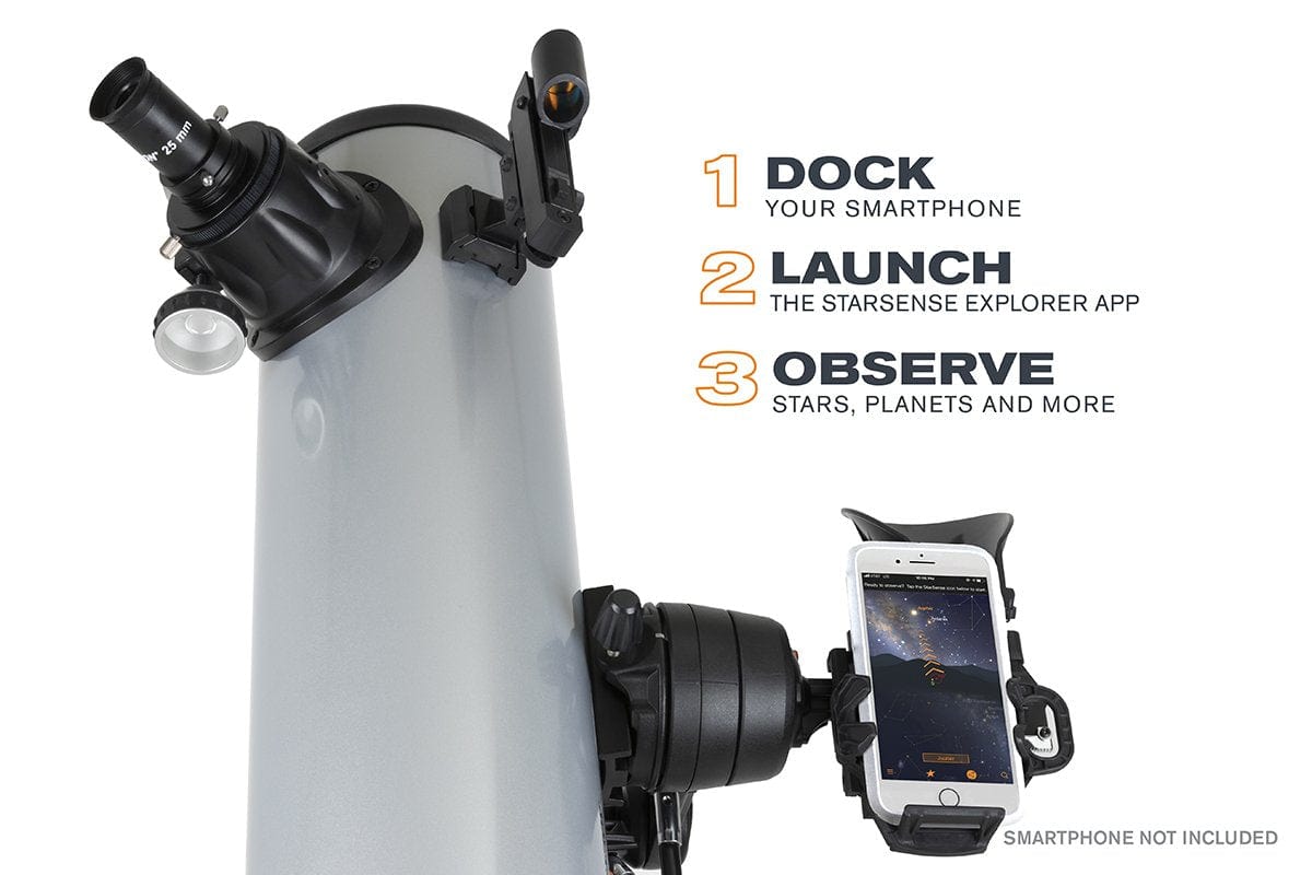 Celestron Telescope Celestron StarSense Explorer DX 130AZ Smartphone App-Enabled Newtonian Reflector Telescope - 22461