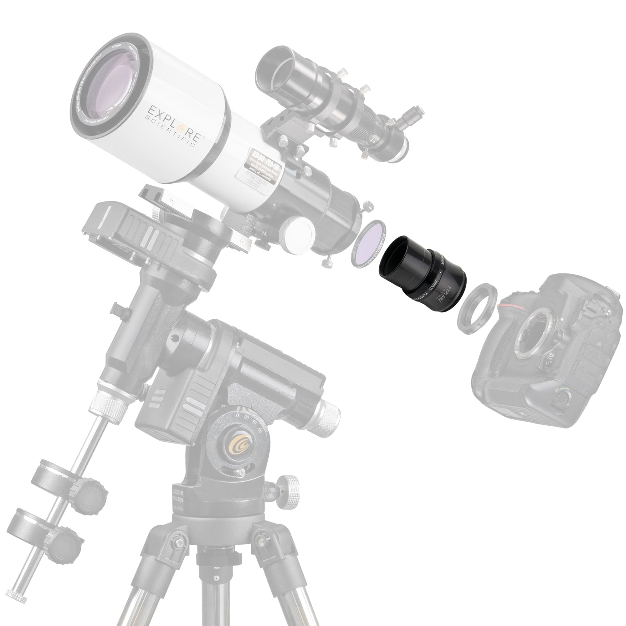 Explore Scientific Accessory Explore Scientific 2" Field Flattener f/5 to f/7 - ES-FF2F5/F7