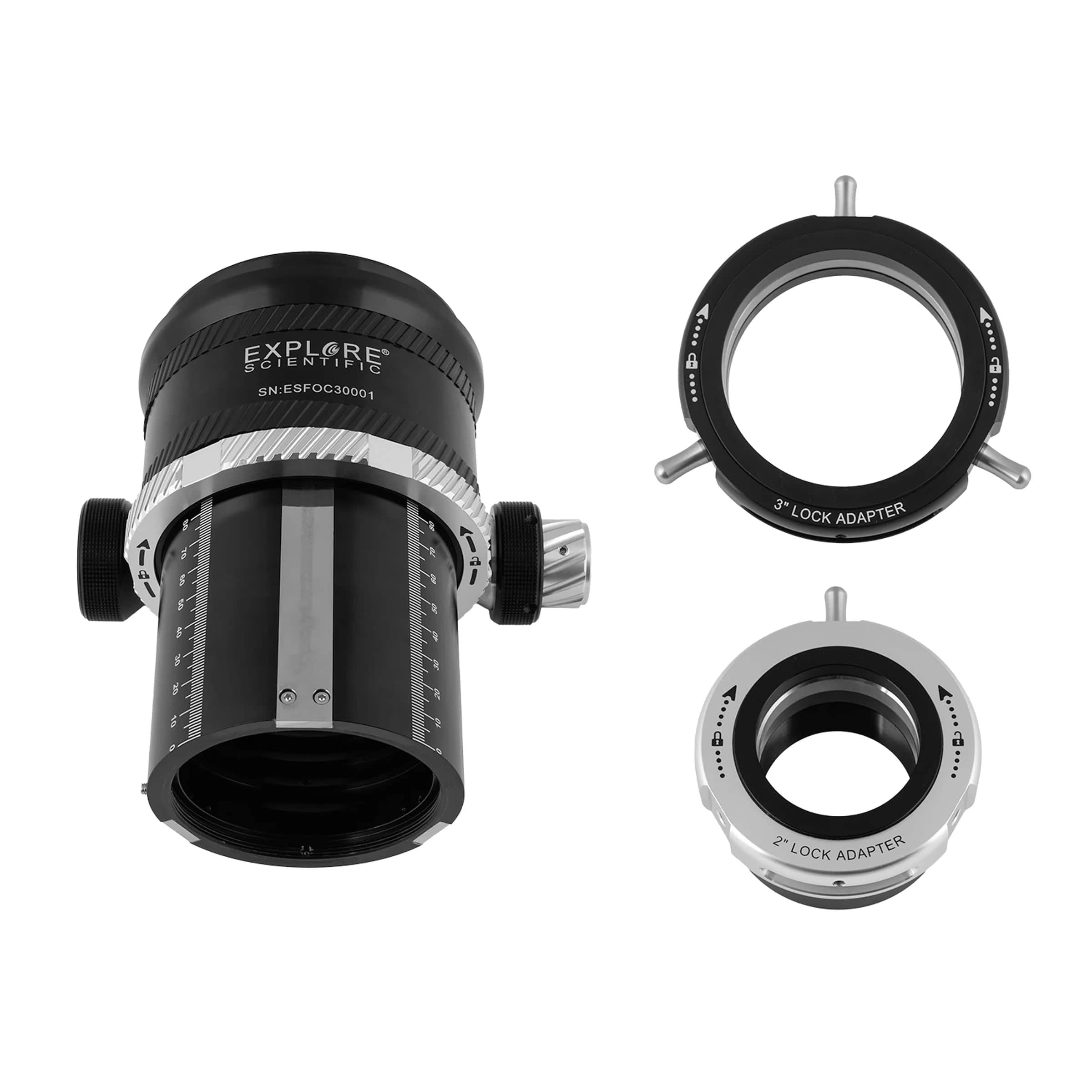 Explore Scientific Accessory Explore Scientific 3-inch Self-Centering Focuser - ES-FOC3