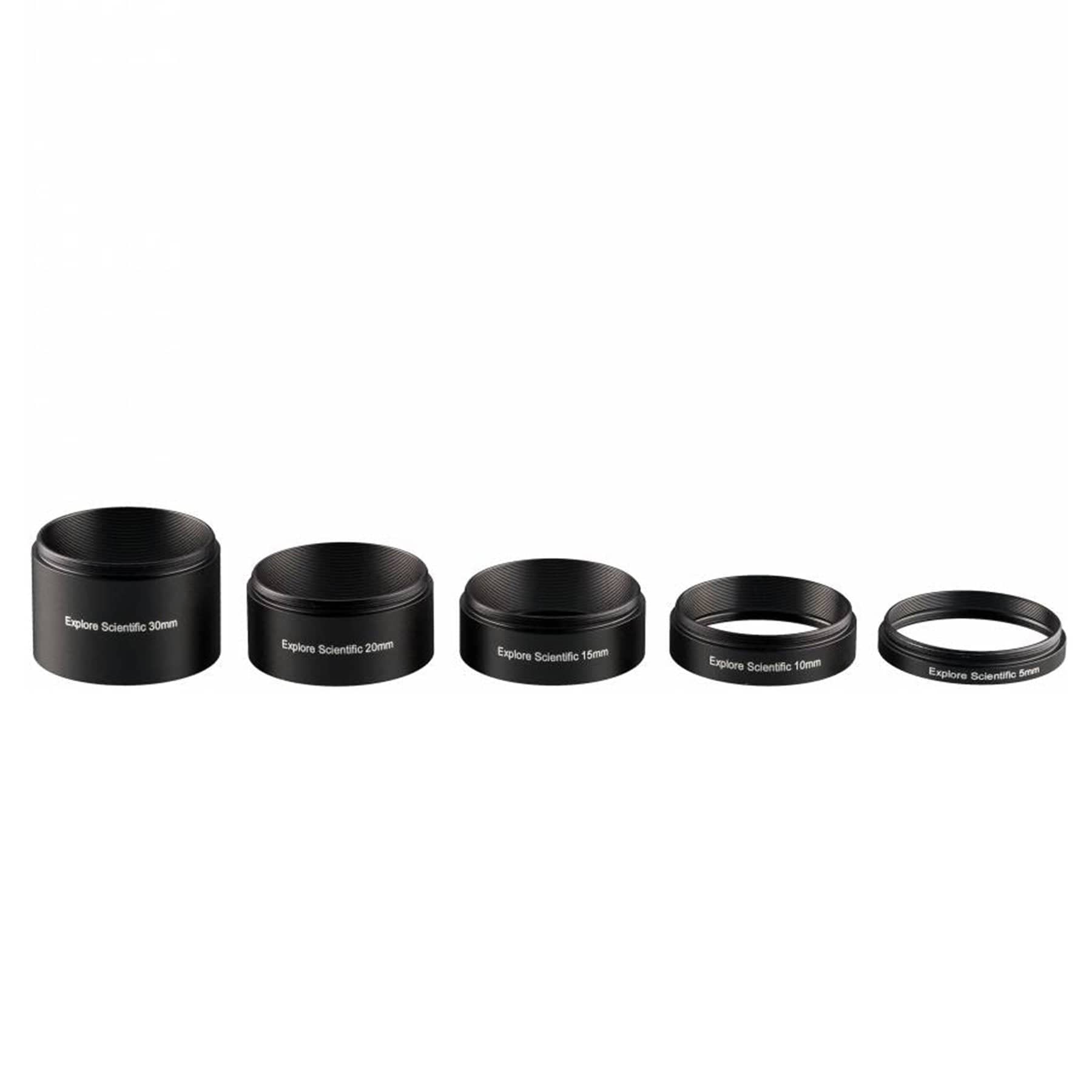 Explore Scientific Accessory Explore Scientific Extension Ring Set M48x0.75 - 5 pieces (30, 20, 15, 10 and 5 mm) - 510381