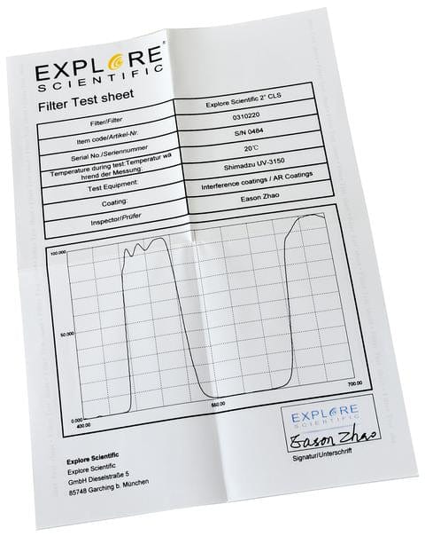 Explore Scientific Filter Explore Scientific CLS Nebula Filter 2" - 310220