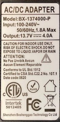 Sky-Watcher Accessory Sky-Watcher 12V 4A DC Power Adapter - S30105