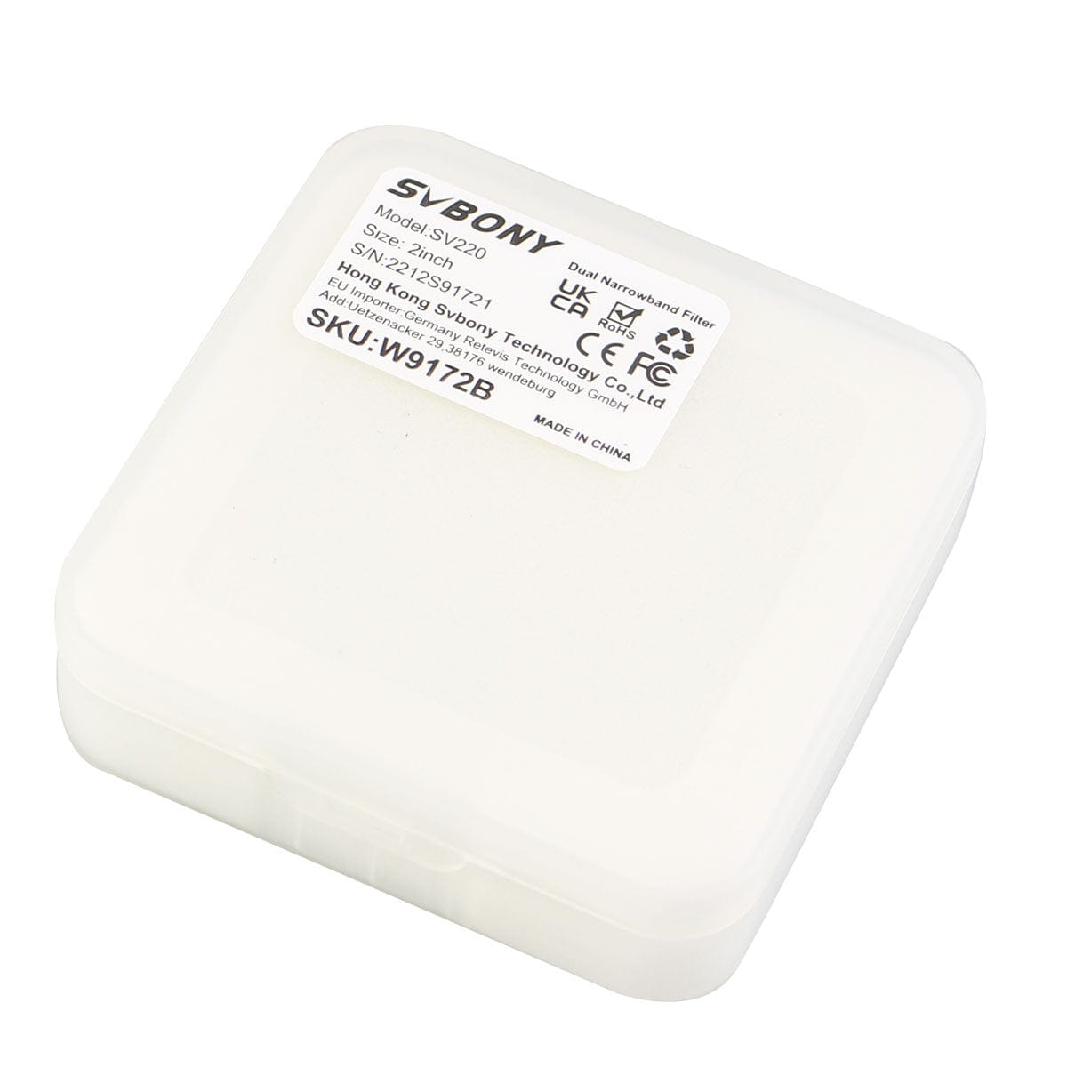 Svbony Filter Svbony SV220 Dual-Band 7nm Nebula Filter - W9172B