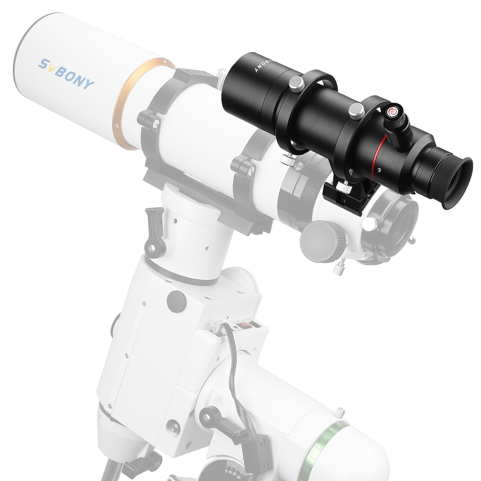 Svbony Finder Scope Svbony SV208 8x50 Straight-Through Correct Image Finder Scope with Illuminated Reticle - W9160A