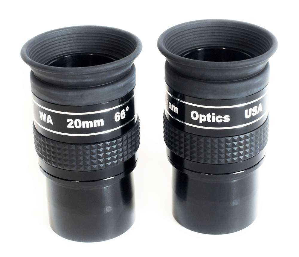 William Optics Eyepiece William Optics Pair of 66 Degree 20mm Eyepieces - E-WA20