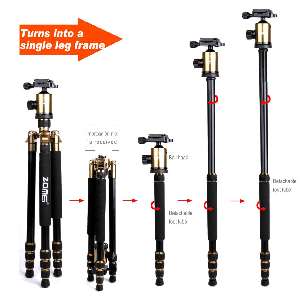 Zomei Tripod Zomei Heavy Duty Tripod/Monopod with Quick Release Plate and Ball Head - Z818