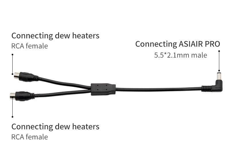 ZWO Accessory ZWO DC Y Splitter Cable - ZWO-DC-Y-Split