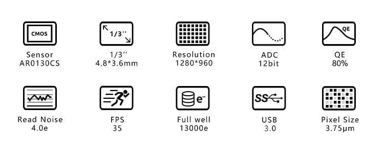 ZWO Camera ZWO ASI120MM-S MONO USB 3.0 Camera - ASI120MM-S