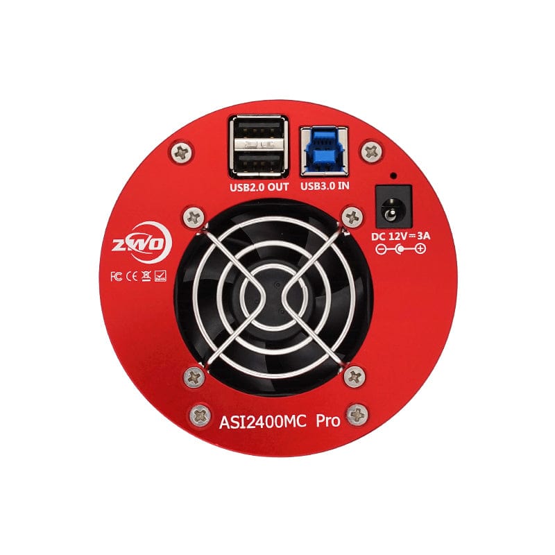 ZWO Camera ZWO ASI2400MC Pro 24MP 5.94µm Full Frame Cooled Colour CMOS Telescope Astrophotography Camera - ASI2400MC-P