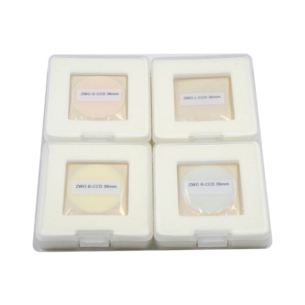 ZWO Filter 36mm ZWO "NEW" LRGB 4 Piece Filter Set