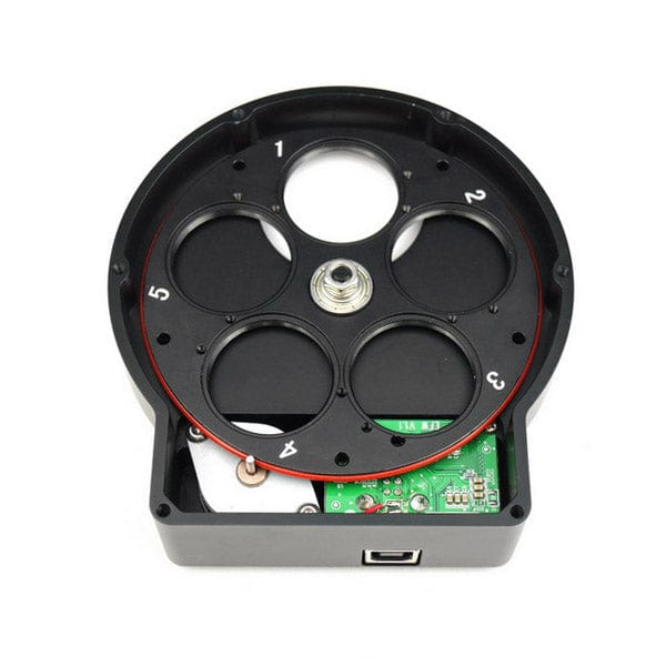 ZWO Filter Wheel ZWO 5 Position 1.25" or 31mm Mini Electronic Filter Wheel - ZWO-EFW-MINI