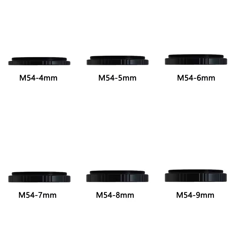 Jeu de bagues d'espacement M54 - 4/5/6/7/8/9 mm