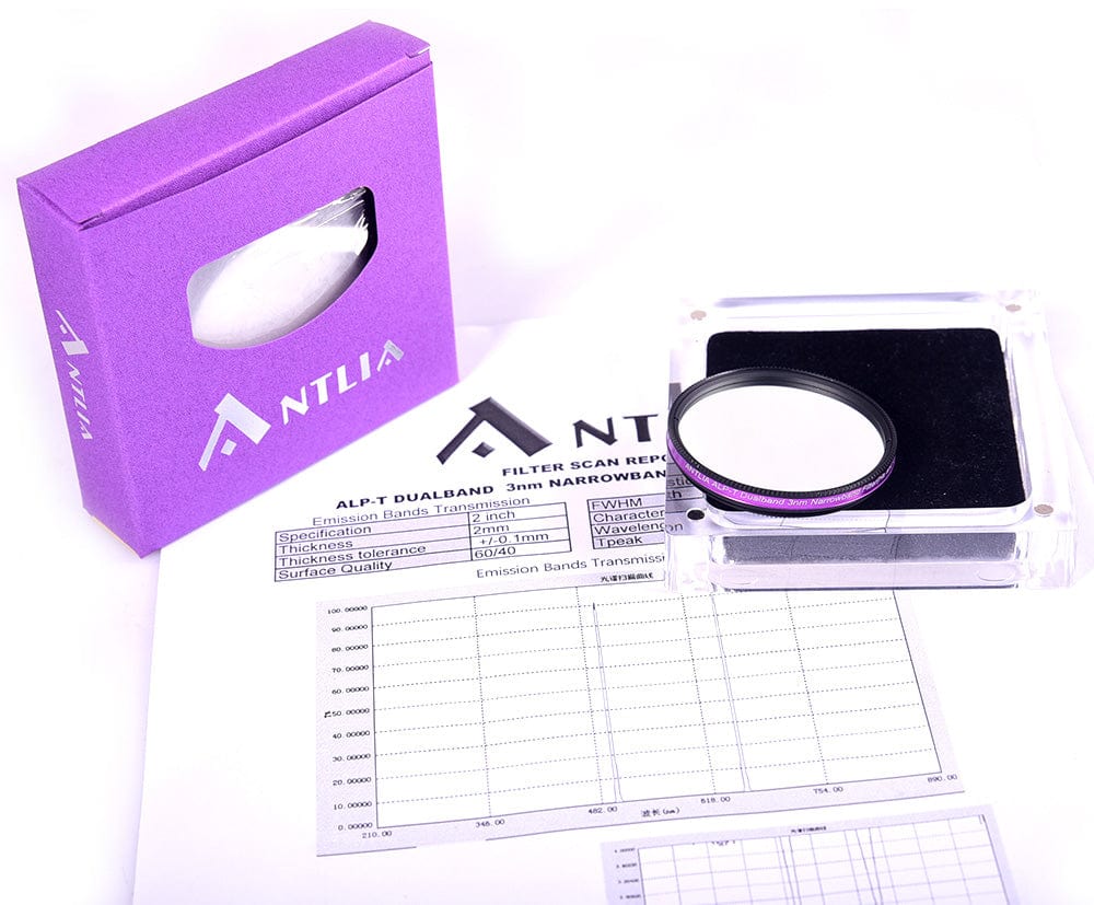 Antlia Filter Antlia ALP-T Dual Band Highspeed 3nm Ha & OIII / 3.5nm SII & Hb 2" Mounted Filters