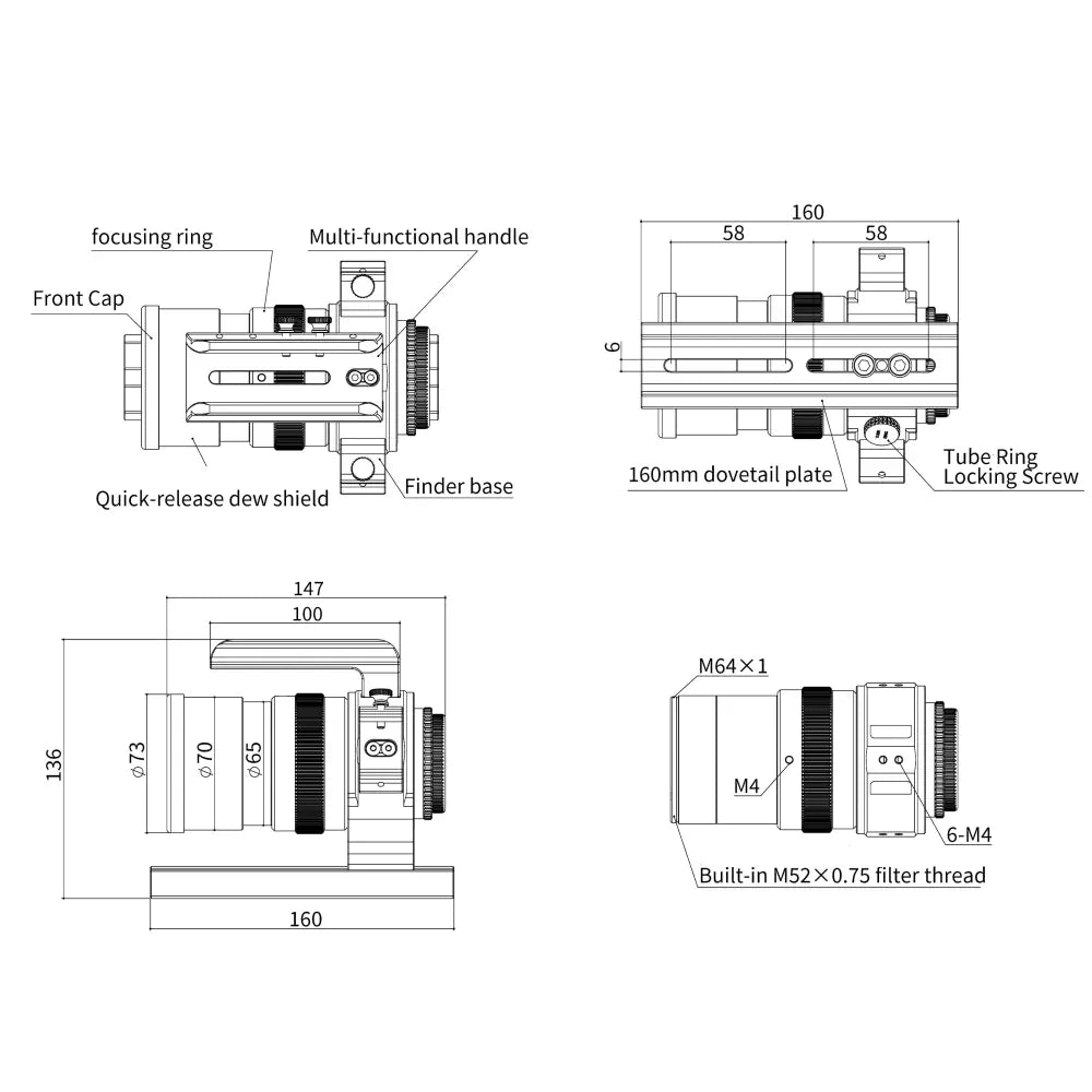 Askar Accessories Askar 50P Petzval Astrograph - ASKAR50P