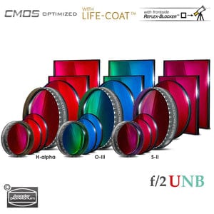 Baader Planetarium Accessory Baader 3.5 / 4nm f/2 Ultra-Highspeed-Filterset 2" – CMOS-optimized (H-alpha / O-III / S-II)