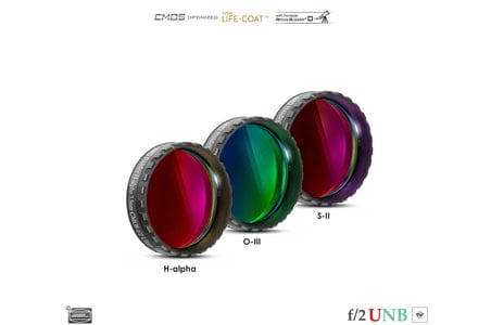 Baader Planetarium Accessory Baader 3.5 / 4nm f/2 Ultra-Highspeed-Filterset 2" – CMOS-optimized (H-alpha / O-III / S-II)