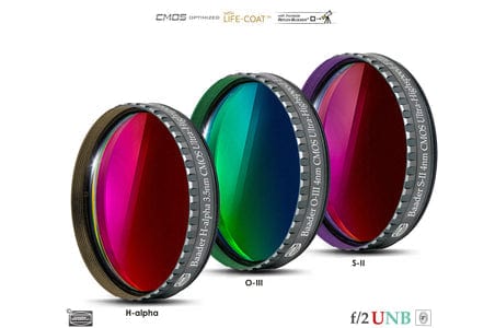 Baader Planetarium Accessory Baader 3.5 / 4nm f/2 Ultra-Highspeed-Filterset 2" – CMOS-optimized (H-alpha / O-III / S-II)