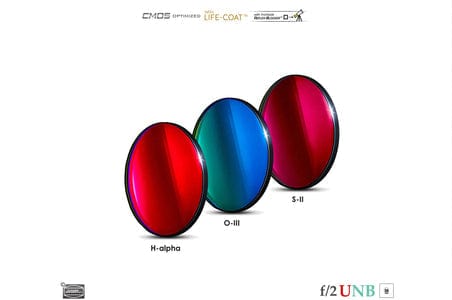 Baader Planetarium Accessory Baader 3.5 / 4nm f/2 Ultra-Highspeed-Filterset 2" – CMOS-optimized (H-alpha / O-III / S-II)
