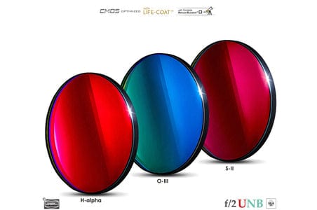 Baader Planetarium Accessory Baader 3.5 / 4nm f/2 Ultra-Highspeed-Filterset 2" – CMOS-optimized (H-alpha / O-III / S-II)