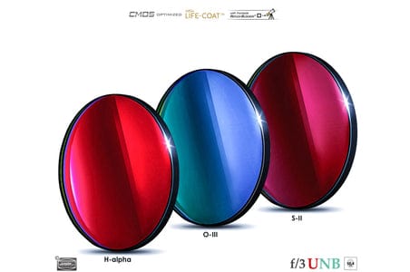 Baader Planetarium Accessory Baader 3.5 / 4nm f/3 Ultra-Highspeed-Filterset 2" – CMOS-optimized (H-alpha / O-III / S-II)