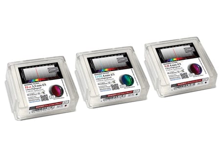 Baader Planetarium Accessory Baader 3.5 / 4nm f/3 Ultra-Highspeed-Filterset 65x65mm – CMOS-optimized (H-alpha / O-III / S-II)