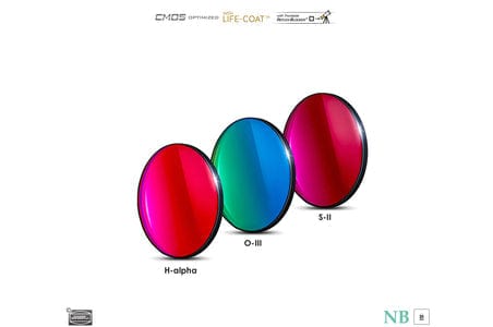 Baader Planetarium Accessory Baader 6.5nm Narrowband-Filterset 1¼" – CMOS-optimized (H-alpha / O-III / S-II)