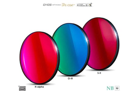 Baader Planetarium Accessory Baader 6.5nm Narrowband-Filterset 2" – CMOS-optimized (H-alpha / O-III / S-II)