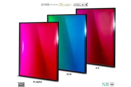 Baader Planetarium Accessory Baader 6.5nm Narrowband-Filterset 2" – CMOS-optimized (H-alpha / O-III / S-II)