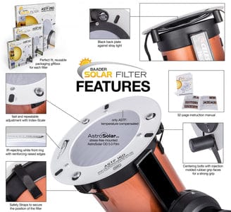 Baader Planetarium Accessory Baader AstroSolar Binocular Filter (ASBF) 50mm - 100mm Aperture
