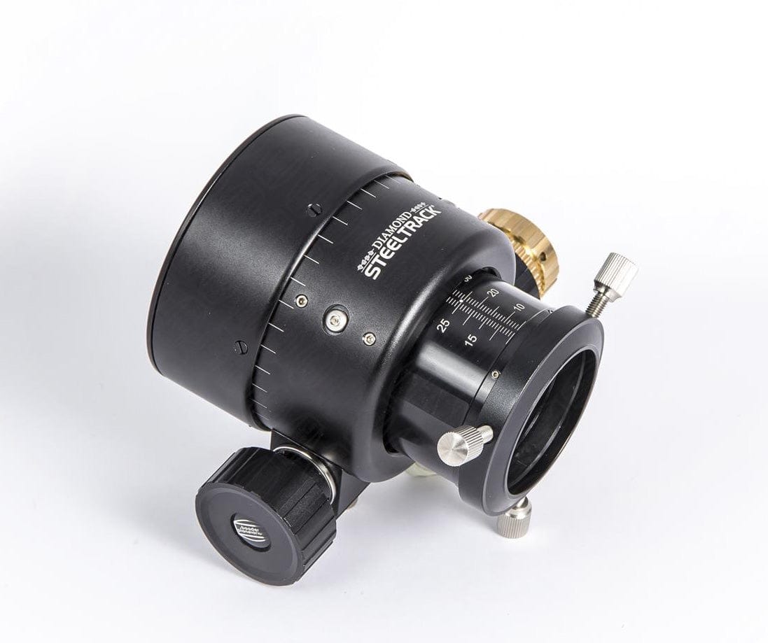 Baader Planetarium Accessory Baader Diamond Steeltrack 2" Focuser for SCT/HD Telescopes, 30mm Travel, incl Adapter for 3.3" & 2" SC/HD Threads - 2957220