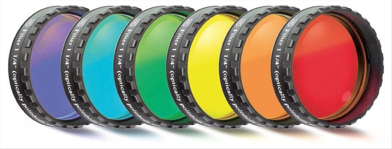 Baader Planetarium Accessory Baader Eyepiece Filter Set 2" 6 Colors (optically polished) w/MC - 2458310