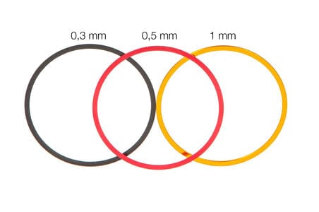 Baader Planetarium Accessory Baader M48 Fine-Adjustment-Ring-Set, consisting of 3 Precision M48 Alu-Adjustment-Rings 0,3/0,5/1mm - 2457915