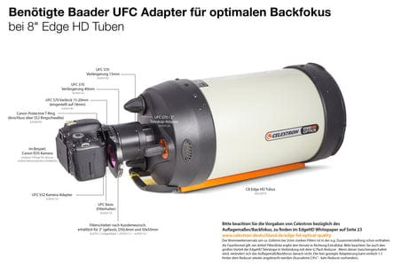 Baader Planetarium Accessory Baader Protective Wide T-Ring for Canon-EOS Including UHC-S Nebula Filter 50.4mm - 2958550N