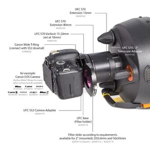 Baader Planetarium Accessory Baader Wide T-Ring Canon R (for Canon R bayonet) with D52i to T-2 and S52 - 2408336